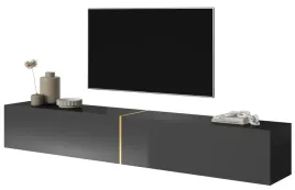 szafka-rtv-bisira-200-cm-czarna-ze-zlota-wstawka
