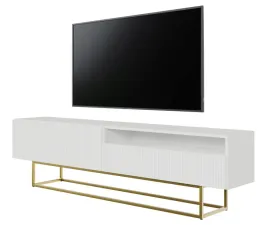 szafka-rtv-veldio-z-wneka-175-cm-biala-na-zlotych-nogach