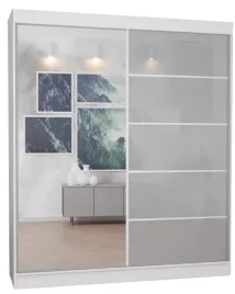 szafa-2d-150cm-biala-fronty-lustro-lacobel-szary