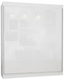 szafa-2d-180-cm-niska-biala-lacobel-bialy