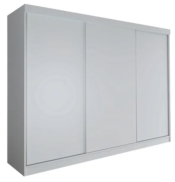 SZAFA MILAN - 3D 250 CM - BIAŁA - garderoba trzydrzwiowa