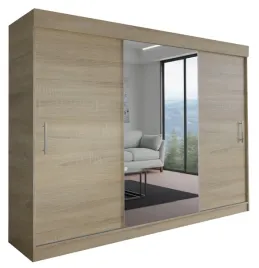 szafa-milan-3d-220-cm-dab-sonoma-1x-lustro-garderoba-z-uchwytem