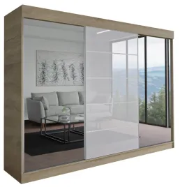 szafa-milan-3d-250-cm-sonoma-1x-lacobel-garderoba-z-lustrem
