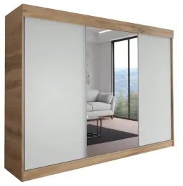 szafa-milan-3d-220-cm-dab-wotan-bialy-szafa-przesuwna-z-lustrem