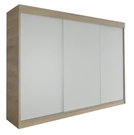 szafa-milan-3d-170-cm-dab-sonoma-biala-garderoba-trzydrzwiowa