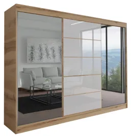 szafa-milan-3d-170-cm-dab-wotan-1x-lacobel-szafa-z-lustrem