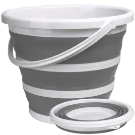 wiaderko-skladane-32cm-bialo-szare-asmar-10-litrow-compact