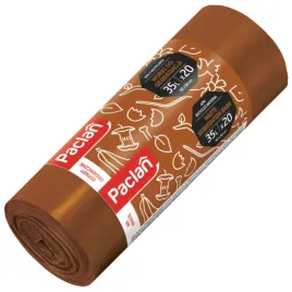 worki-na-smieci-35l-20szt-brazowe-paclan-do-segregacji-odpadow-bio