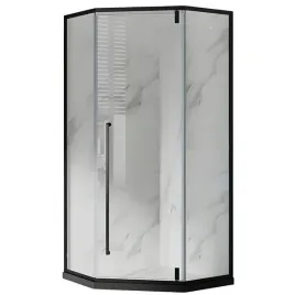 kabina-prysznicowa-pieciokatna-90-x-90-cm-czarna-drzwi-uchylne-grube-szklo