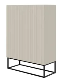 komoda-dwudrzwiowa-veldio-90-cm-szary-bez-z-czarnymi-nogami