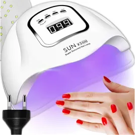 lampa-uv-do-paznokci-led-80w-do-hybryd-zeli-mocna-sun-x5-max-biala-lcd