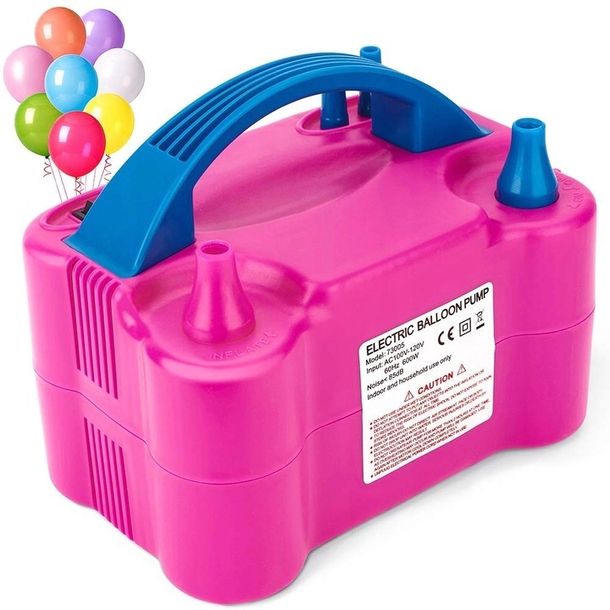 POMPKA ELEKTRYCZNA DO BALONÓW 2DYSZE SZYBKA MOCNA WYDAJNA 600W DO BALONIKÓW