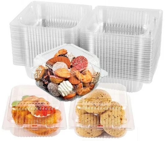 Pojemniki plastikowe na ciasto opakowanie WESELE KOMUNIE 164x148x82 - 50szt