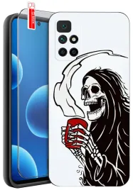 etui-do-xiaomi-redmi-10-czaszka-szkielet-halloween-wzory-szklo-9h