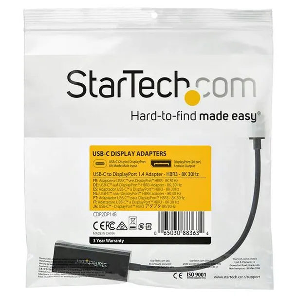 adapter-usb-c-na-displayport-startech-cdp2dp14b-czarny-kod-producenta-s55058846