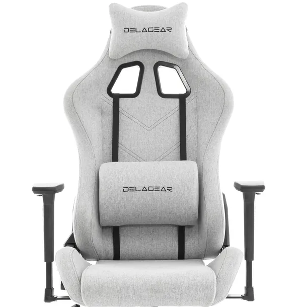 Fotel Gamingowy DELAGEAR G 606 Do Biura Obrotowy Materiałowy Ergonomiczny