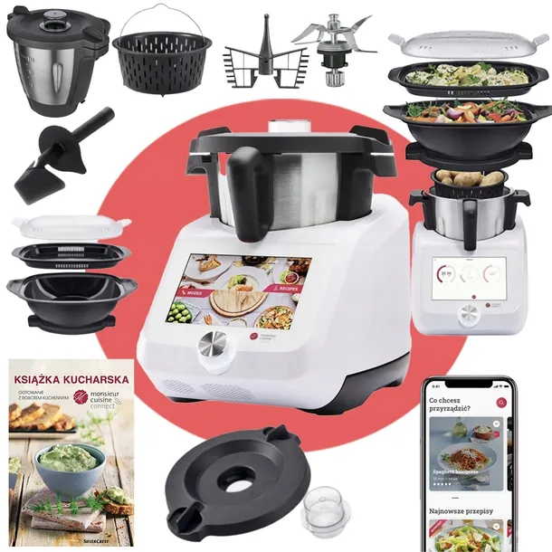 ROBOT KUCHENNY LIDLOMIX 2025 MONSIEUR CUISINE Wi-Fi APLIKACJA SMART KOMPLET