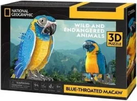 cubic-fun-puzzle-3d-zagrozone-zwierzeta-ara-szafir