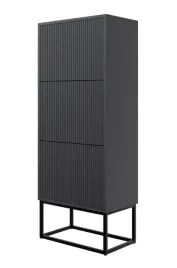 szafka-na-buty-veldio-z-frezowanym-frontem-50-cm-czarna-z-czarnymi-nogami