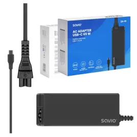 zasilacz-sieciowy-savio-za-01-65w-usbc-power-delivery-3-0-szybkie-ladowanie