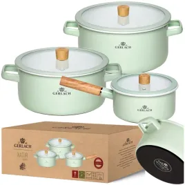 gerlach-zestaw-garnkow-emaliowanych-natur-enamel-pastelowo-zielone-6-el
