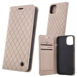 etui-z-klapka-smart-caro-do-apple-iphone-17-bezowe