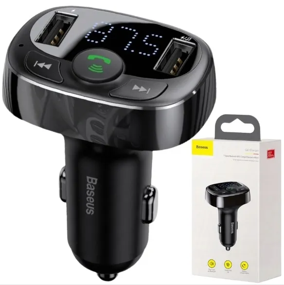 transmiter-fm-baseus-s-09a-bluetooth-2xusb-microsd-ladowarka-lcd-mikrofon-stan-nowy