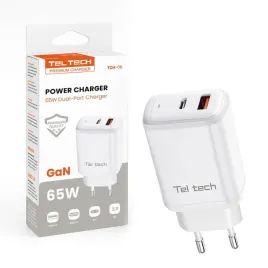 ladowarka-sieciowa-teltech-gan-65w-usb-usb-c-bardzo-szybka