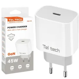 ladowarka-sieciowa-gan-typ-c-45w-bialy-teltech-tch-06-mocna-i-szybka