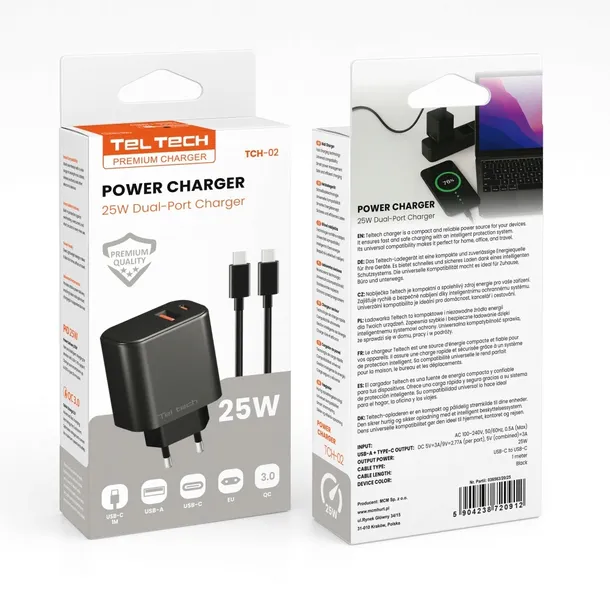 ladowarka-sieciowa-teltech-usb-typ-c-25w-kabel-typ-c-typ-c-1m-kolor-czarny