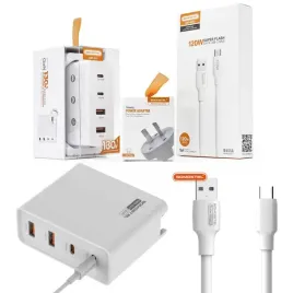 ladowarka-130w-gan-somostel-q24-2pd-2usb-kabel-usb-typ-c-6a-120w