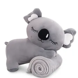 poduszka-koala-44-x-32-cm-z-kocem-polarowym-w-srodku-130x160cm-szara