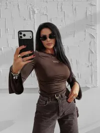 bluzka-damska-olavoga-lotus-czekoladowa-l