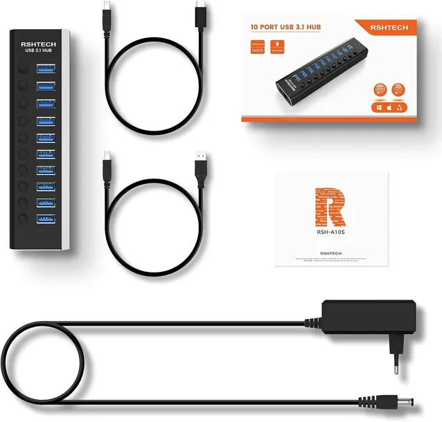 hub-usb-rsh-a10s-10-portow-kod-producenta-rsh-a10s