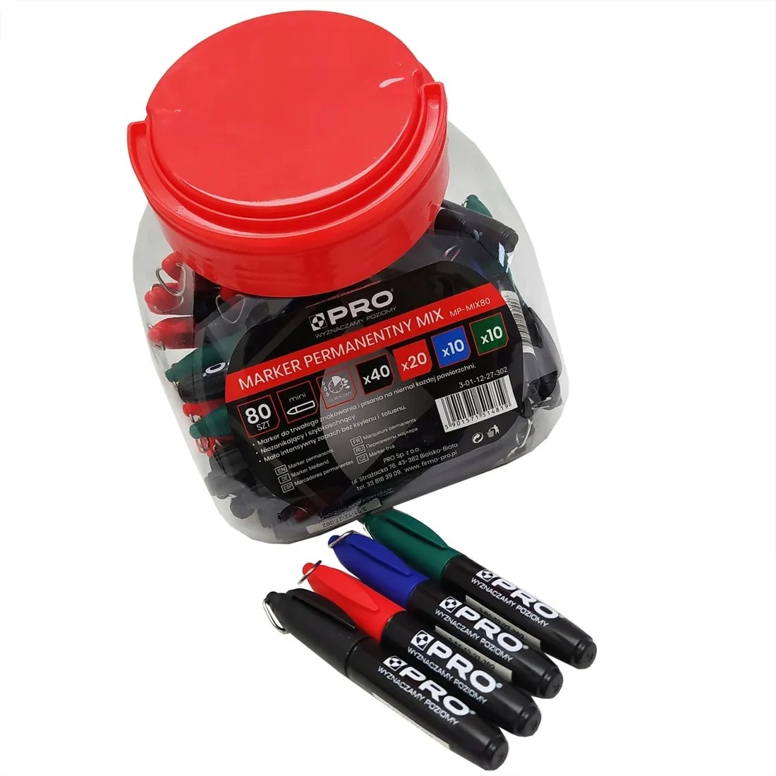 pro-niebieski-mini-marker-permanentny-szybkoschnac