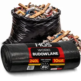 hgs-worki-budowlane-smieci-deski-trawe-ogrod-grube-mocne-10szt-240l