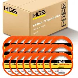 24x-tasma-tynkarska-hgs-pomaranczowa-48mm-x-50yd-mocna-tasma-budowlana-uv