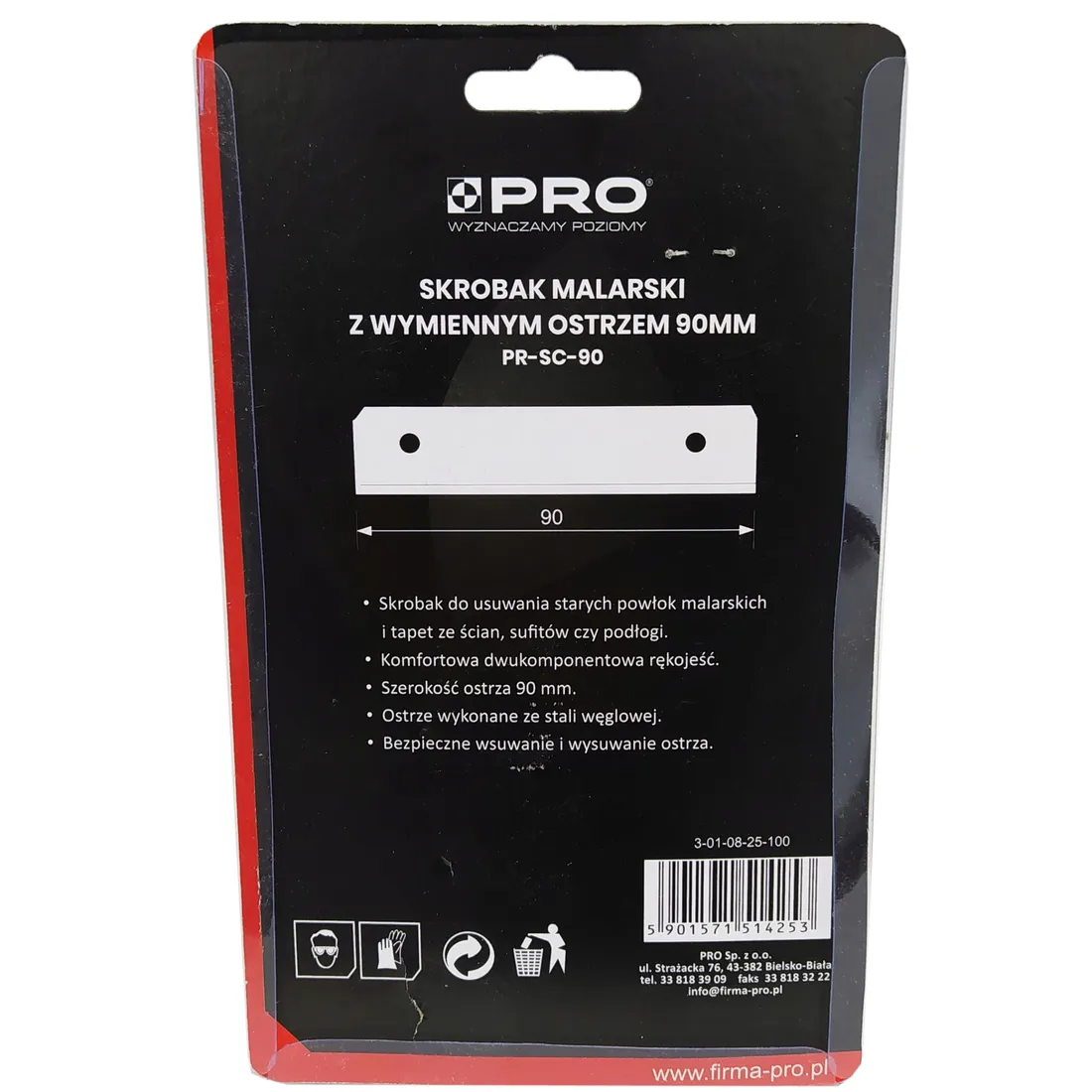 pro-skrobak-malarski-do-farb-tapety-90mm-stan-nowy