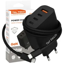 szybka-ladowarka-sieciowa-gan-100w-3x-usb-c-1x-usb-a-qc-kabel-typ-c-100w