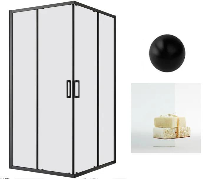 Kabina prysznicowa Radaway PREMIUM PRO BLACK KDD 100x100x200 przejrzysta