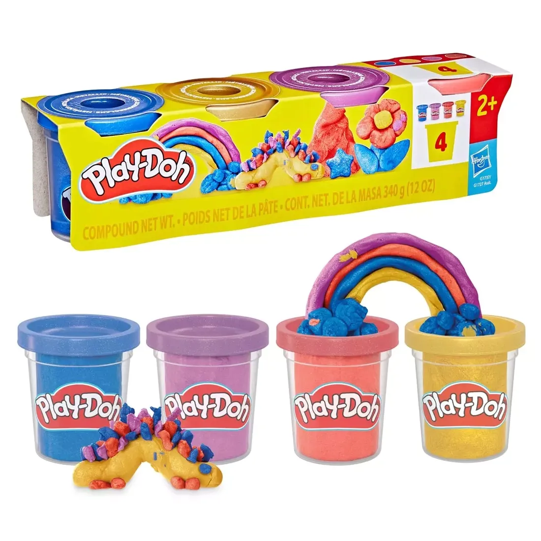 play-doh-4-metaliczne-kolory-masy-stan-nowy