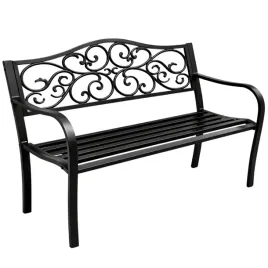 lawka-ogrodowa-taras-ogrod-park-metalowa-oparcie-zdobiona-czarna-127-cm