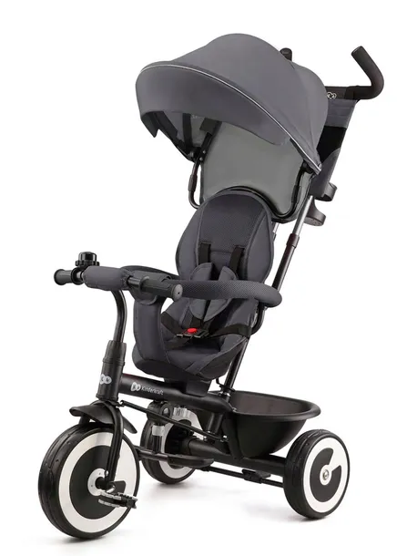 KINDERKRAFT ASTON ROWEREK TRÓJKOŁOWY OBRACANY MALACHITE GREY