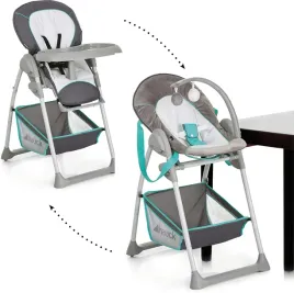 hauck-sit-n-relax-krzeselko-do-karmienia-3w1-lezaczek-grey-szare-regulacja