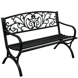 lawka-ogrodowa-taras-ogrod-parkowa-metalowa-oparcie-zdobiona-czarna-127-cm