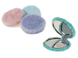 lusterko-pluszowe-kieszonkowe-okragle-do-torebki-prezent-dla-dziewczynki