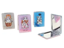 lusterko-do-torebki-kieszonkowe-dwustronne-kotek-z-plynnym-brokatem