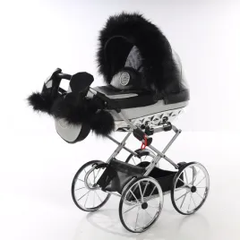 wozek-dla-lalek-junama-handcraft-glitter-mini-futro-rekawiczki-pompon-czern
