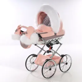 wozek-dla-lalek-junama-handcraft-glitter-mini-futerko-rekawiczki-pompon-roz