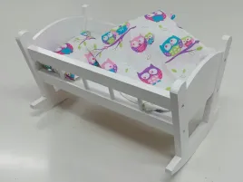 kolyska-drewniana-biala-dla-lalek-posciel-3-el